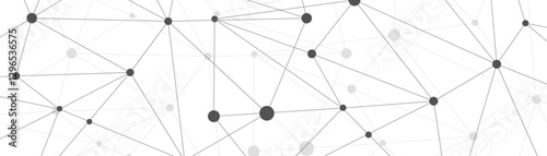 Png Geometric abstract background with connected lines and dots, polygonal structure with network connections. Molecular framework with particles, digital technology backdrop, futuristic global