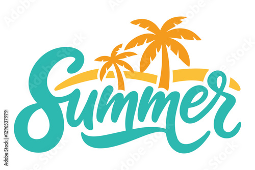 Stylish summer typography t-shirt vector illustrations, ideal for microstock platforms and creatives.