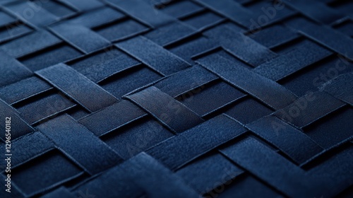 Woven blue fabric texture background
