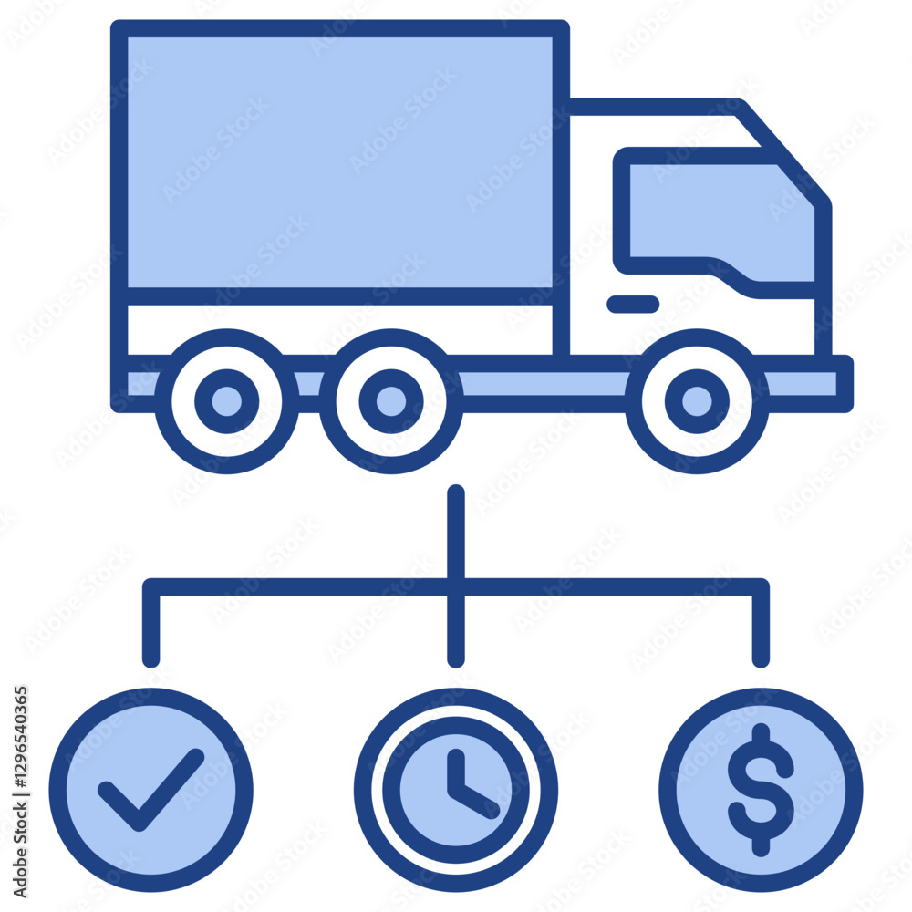 Logistics Index Blue Icon Logistics Index Blue Icon