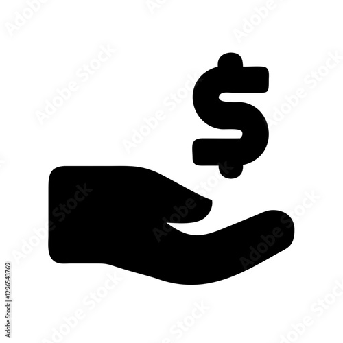 Business Profit Growth with Revenue Curve – Simple Flat Vector Illustration