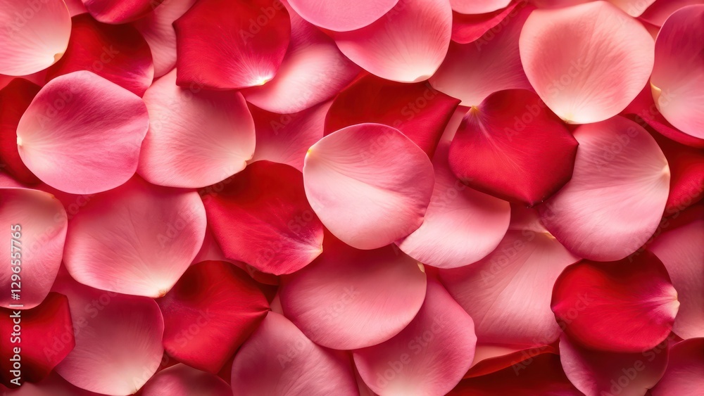 Obraz premium rose petals background, red and pink rose petals texture