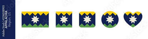Appalachia region flag, US