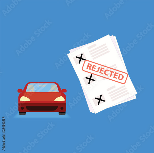 Loan for car rejected,denied