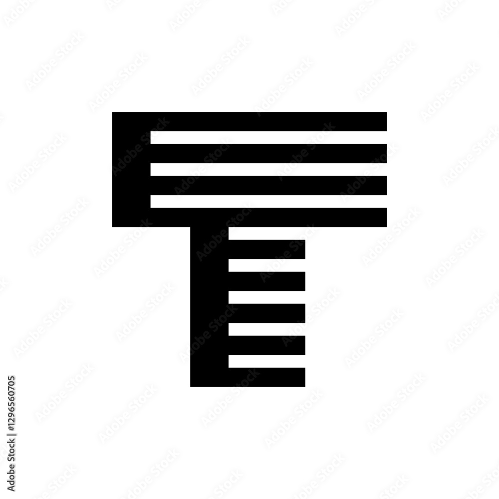 Letter T logo. Icon design. Template elements. Geometric abstract logos Letter T logo. Icon design. Template elements. Geometric abstract logos