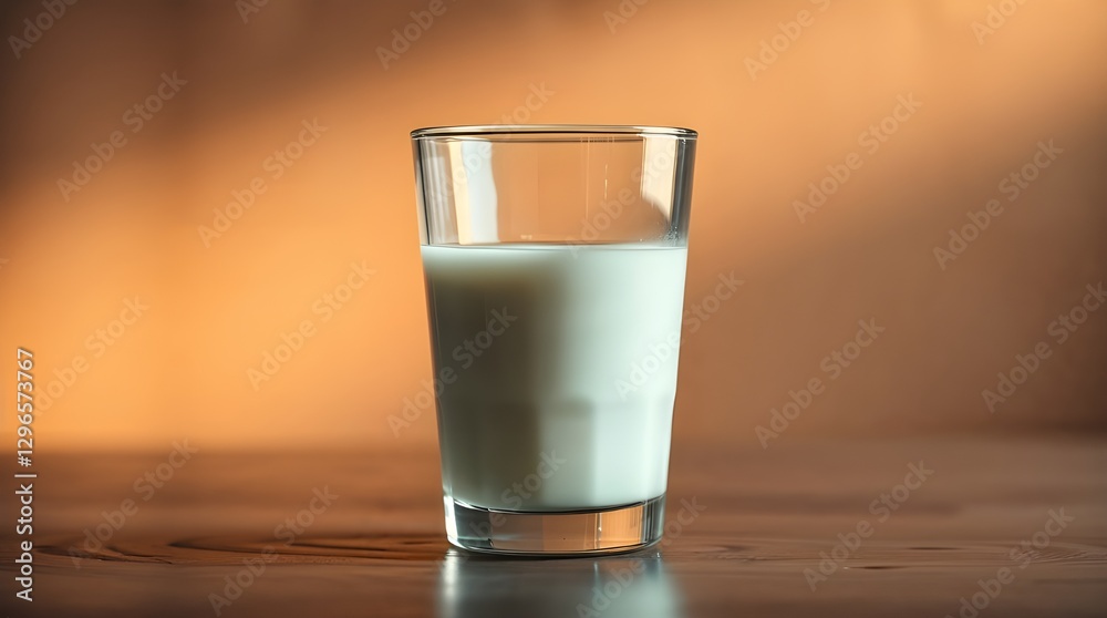 Glass of milk on sunny background Glass of milk on sunny background