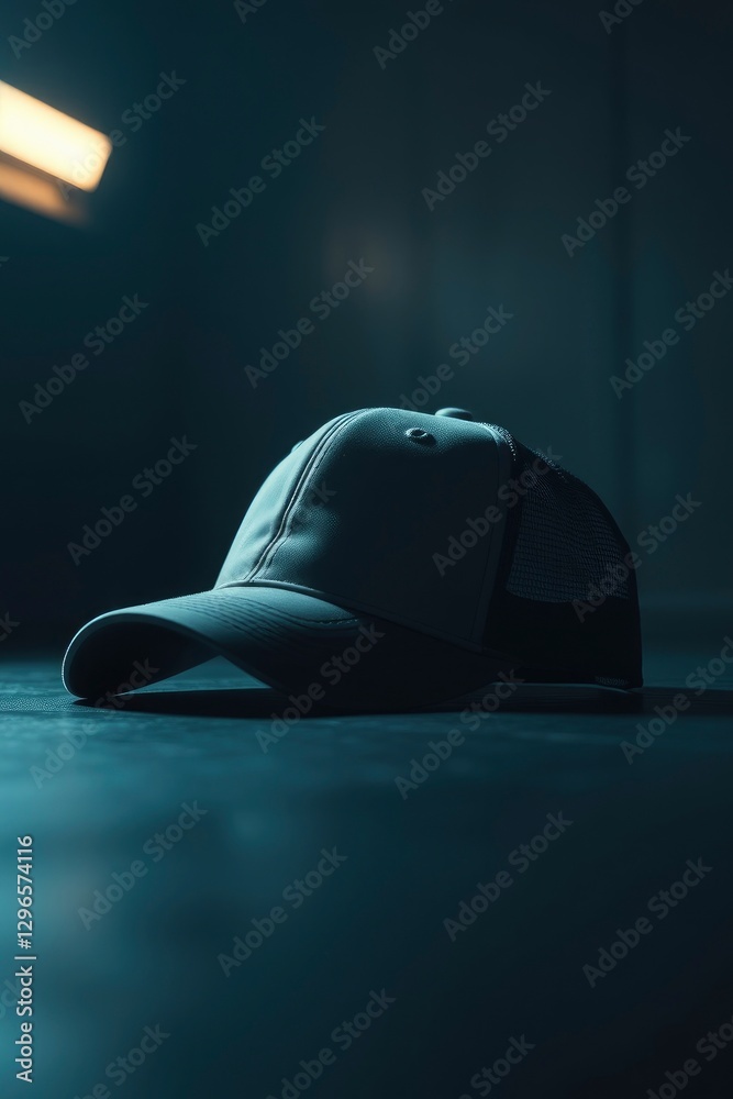 Art photograph a snapback cap or trucker hat Art photograph a snapback cap or trucker hat