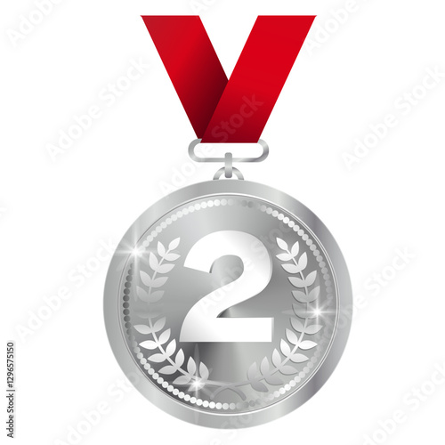 Vector image of medals. Award and honor concept. First, second and third place. Element for your design. Winner and champion