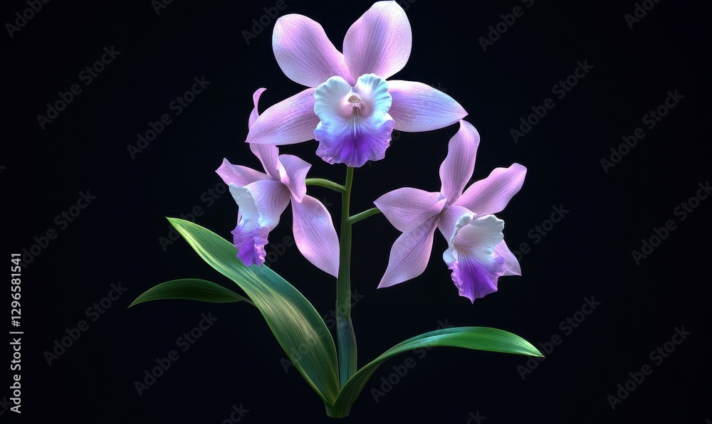 Simple yet elegant orchid with soft purple tones, symbolizing beauty and tranquility. Simple yet elegant orchid with soft purple tones, symbolizing beauty and tranquility.