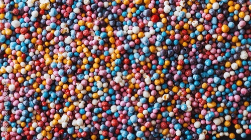 Colorful sprinkles texture, baking background photo