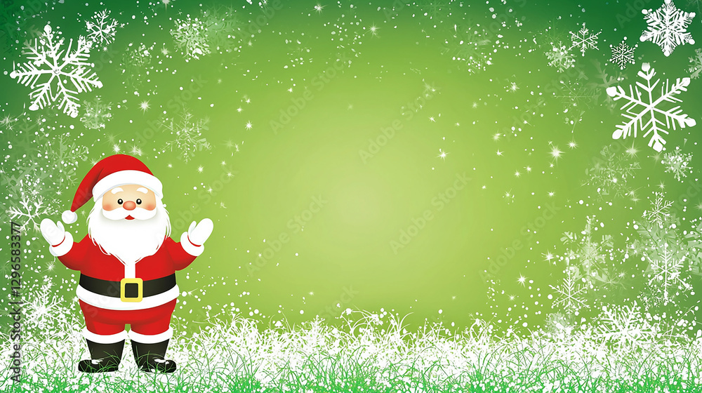 Obraz premium Christmas Santa Background Illustration