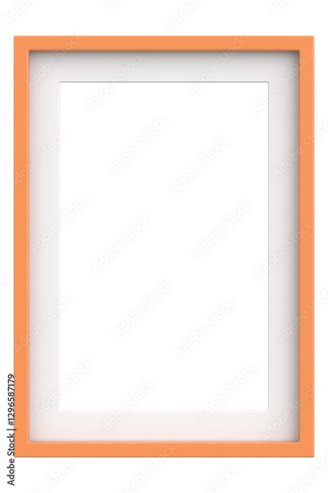Fototapeta premium Picture frame. Portrait frame. 3D illustration.