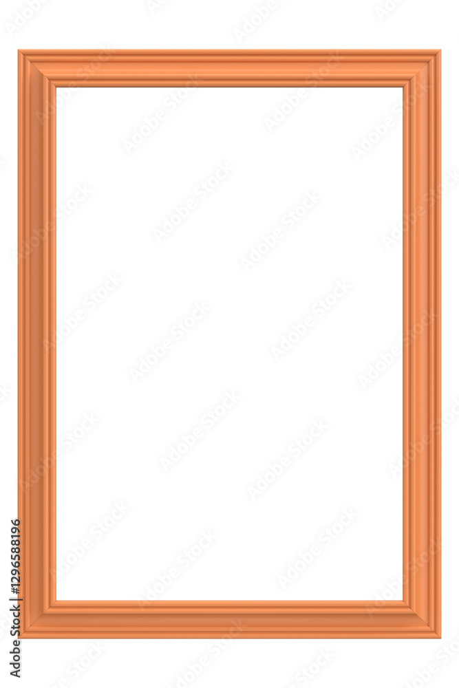 Picture frame. Portrait frame. 3D illustration. Picture frame. Portrait frame. 3D illustration.