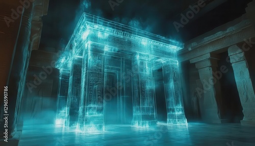 A virtual history museum showcasing ancient artifacts through interactive holograms, blending past and future, History, SciFi, Educational