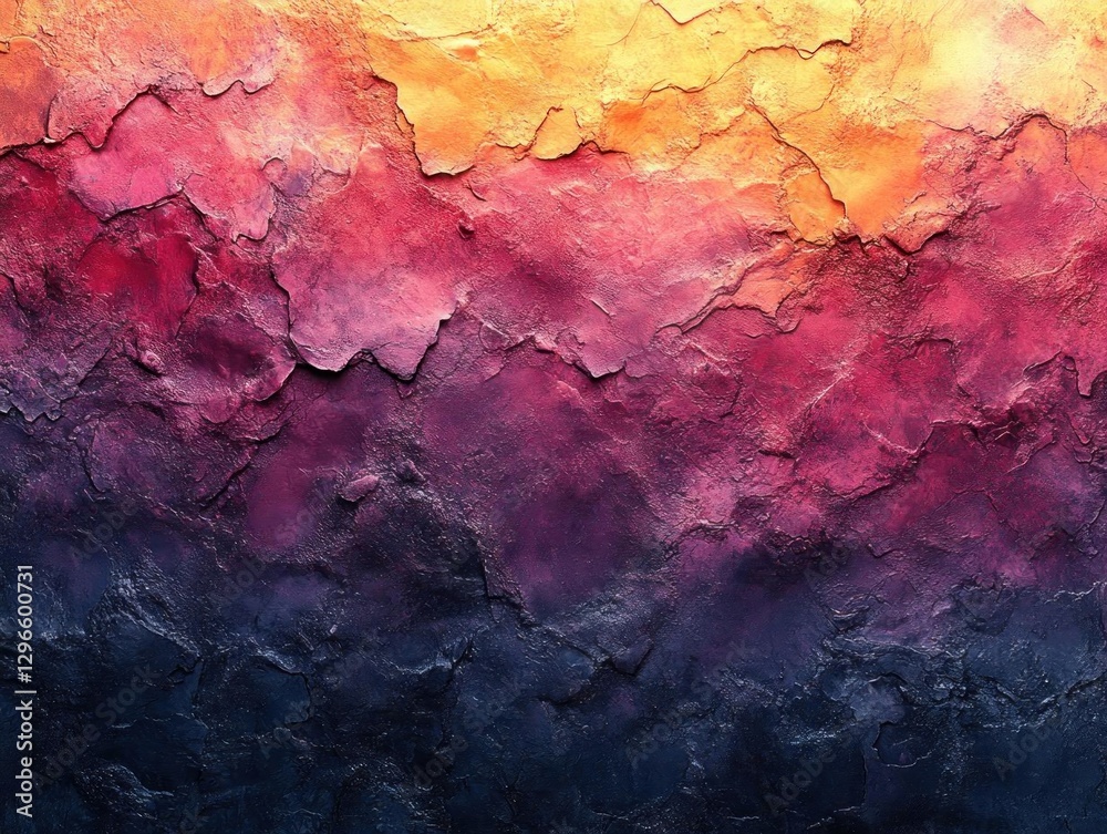 Vibrant Sunset Hues: Textured Wall Art Background Vibrant Sunset Hues: Textured Wall Art Background