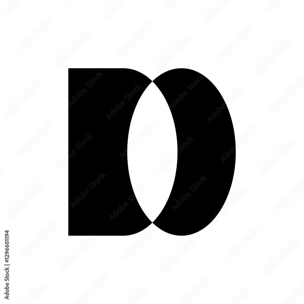 Letter D logo. Icon design. Template elements. Geometric abstract logos Letter D logo. Icon design. Template elements. Geometric abstract logos