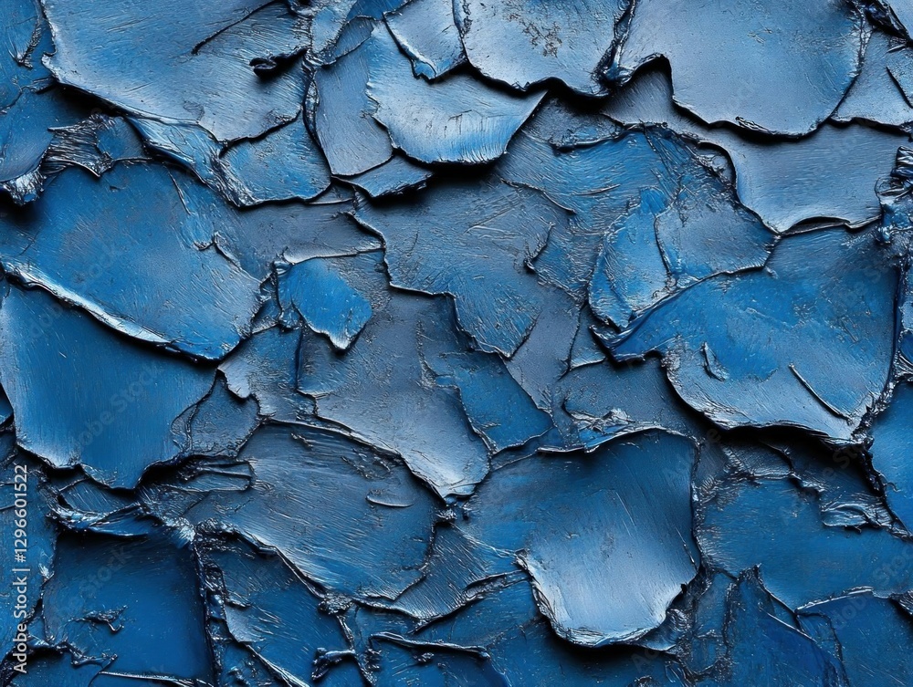 Deep Blue Impasto: Abstract Art Texture Background Deep Blue Impasto: Abstract Art Texture Background