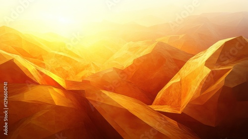 Warm 3D Artwork Display with Textured Background