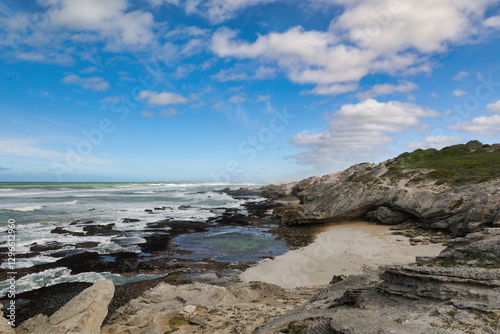 lonely beach at De Hoop nature reserve in the western cape of south africa