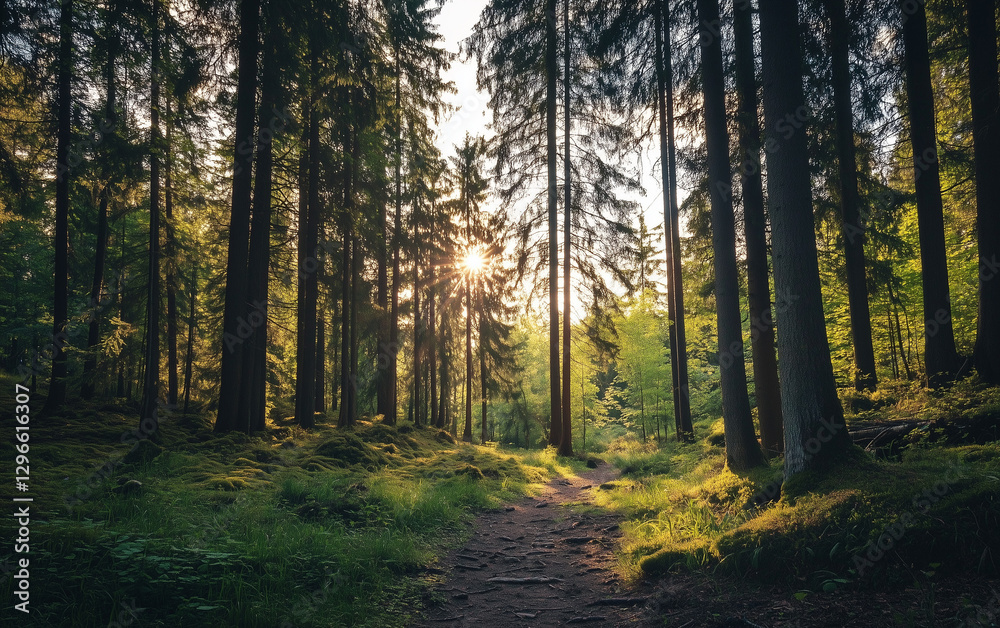 Fototapeta premium morning in the forest