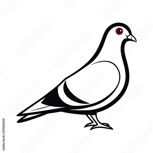 vector illustration of a dove