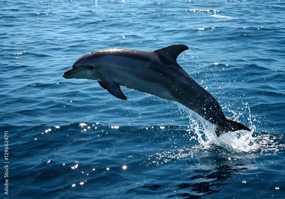 Fototapeta premium dolphin jumping out of water