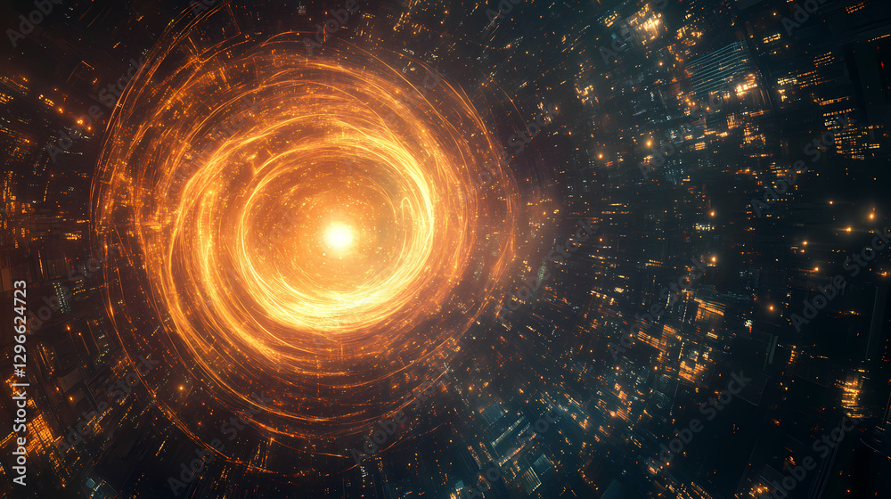 abstract cosmic glowing energy core abstract cosmic glowing energy core