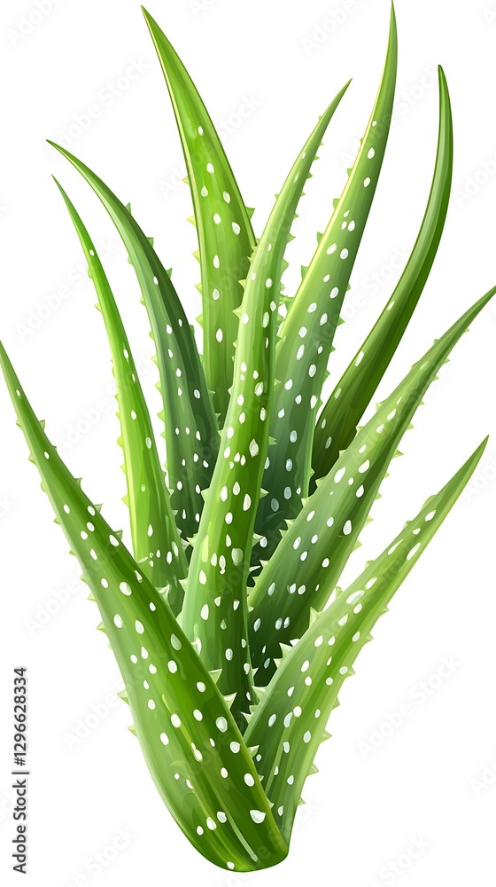 Fototapeta premium Aloe Vera Plant Illustration
