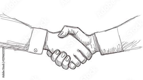 A hand shake between two people