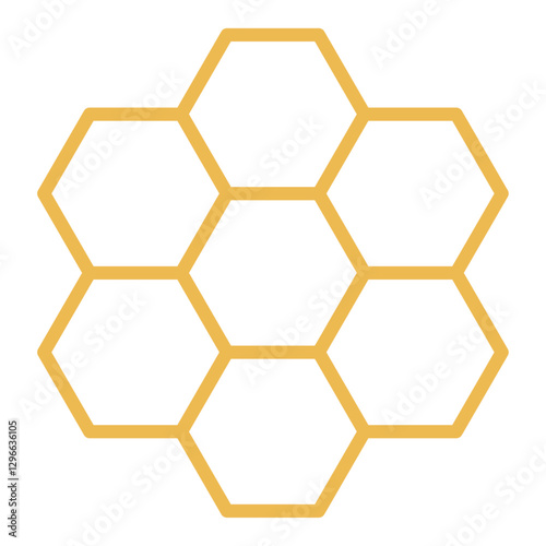 Minimalist honeycomb design. For printing, for decoration. Graphic element
