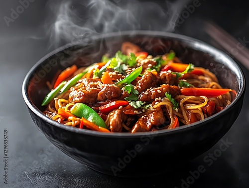 Steaming Noodles, Asian Cuisine
