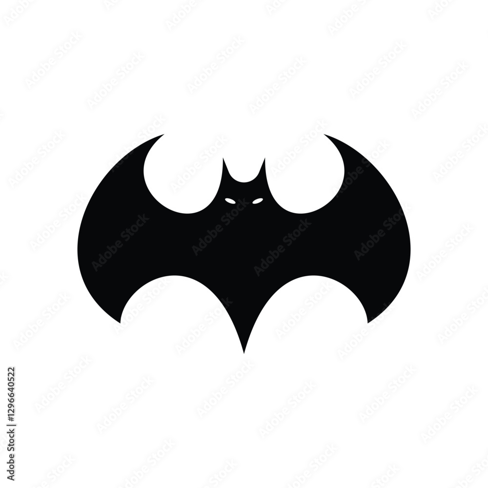 Bat silhouette vector design isolated on a white background Bat silhouette vector design isolated on a white background