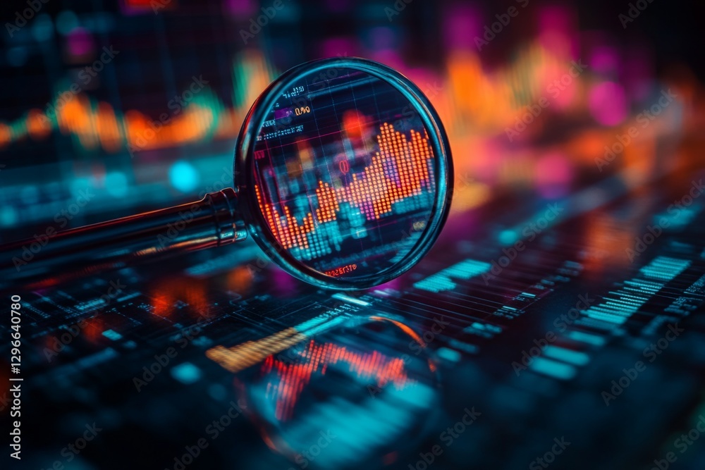 Futuristic holographic sphere floating above a neon cyber city background Futuristic holographic sphere floating above a neon cyber city background