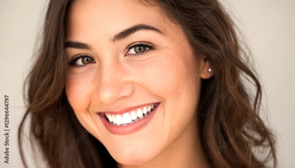 portrait of a young woman with brown eyes and long brown hair. portrait of a young woman with brown eyes and long brown hair.