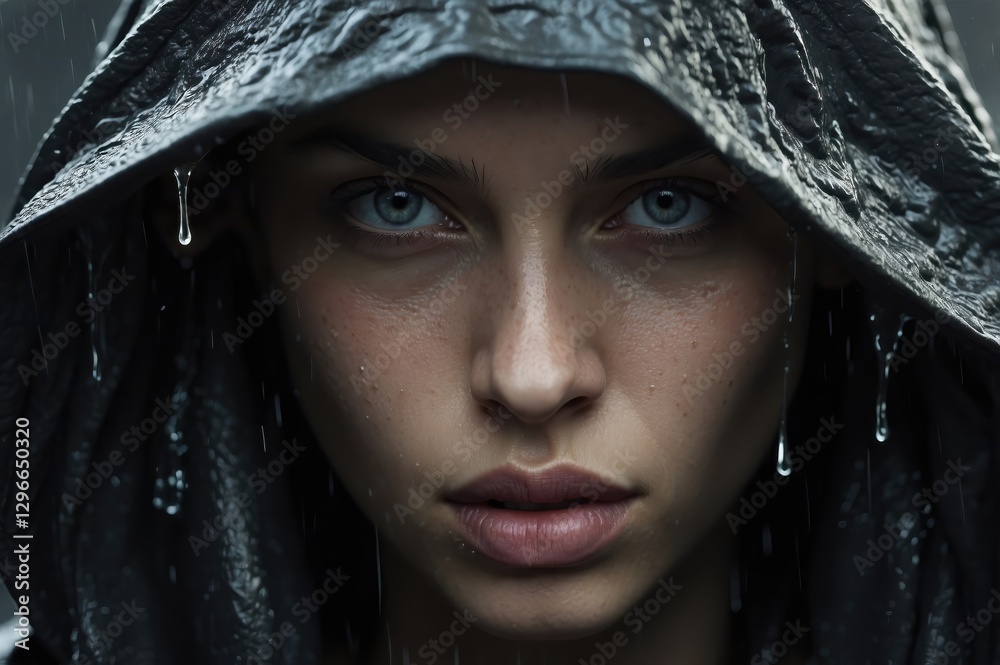 Capturing a moment of intensity in the rain Capturing a moment of intensity in the rain