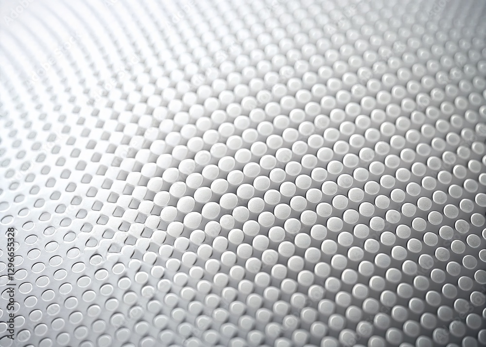 Naklejka premium Minimalist Grey Dot Gradient Pattern Wallpaper: Abstract White Noise Paper Texture Background