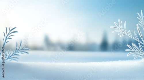 A simple yet elegant winter texture with frost patterns on a windowpane, perfect for seasonal designs.