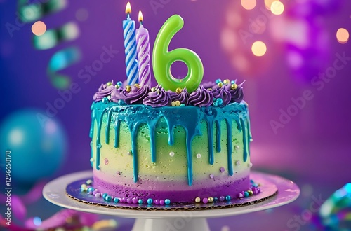 6 year old happy birthday cake 