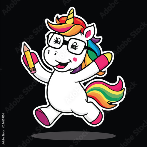 Rainbow Unicorn Student