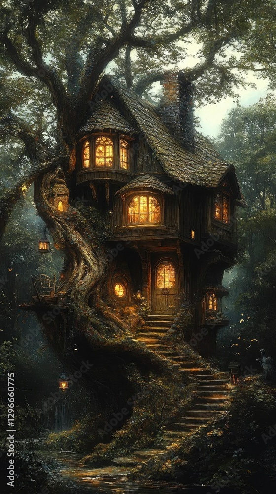 Enchanted Forest Treehouse: A Magical Abode Enchanted Forest Treehouse: A Magical Abode
