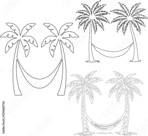 Tropical Tranquility: Embrace Peace Between Palm Fronds