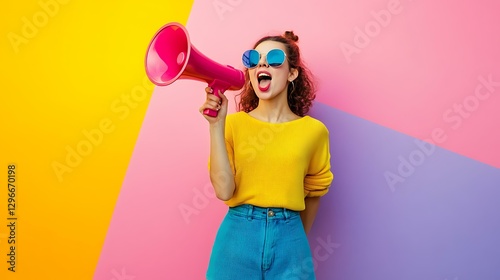 Social media influencer marketing strategy, young entrepreneurs discussing trends, colorful and dynamic, Realistic Photo