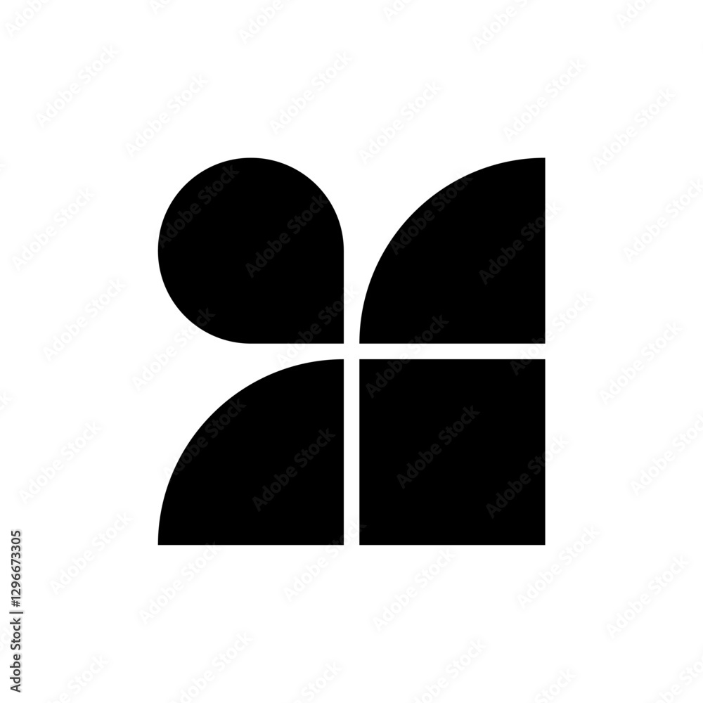 Fototapeta premium Abstract logo. Icon design. Template elements. Geometric abstract logos
