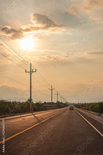 En ésta carretera hay poco tráfico