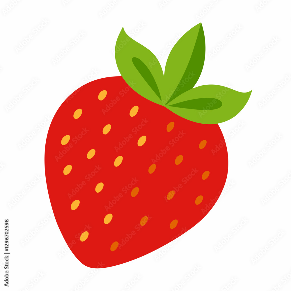 Vibrant Strawberry Vector Art Vibrant Strawberry Vector Art