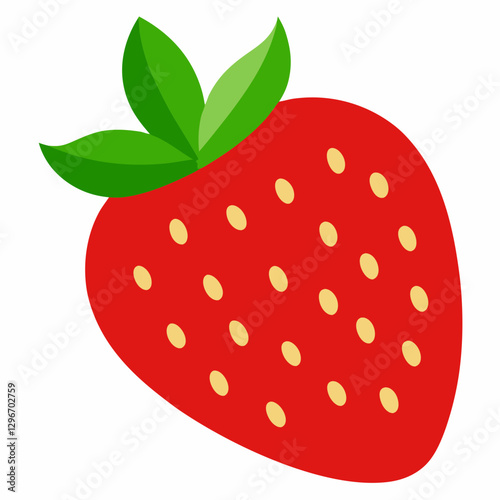 Vibrant Strawberry Vector Art