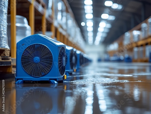 Warehouse Flood Drying Fans