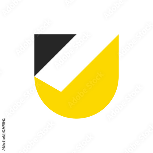 Free Download Letter U logo. Icon design. Template elements. Geometric abstract logos - GFXLoad