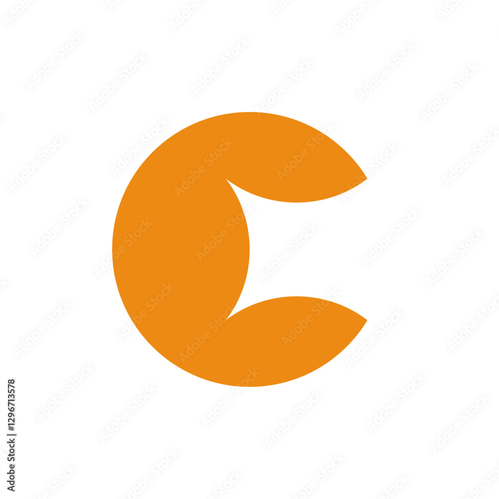 Letter C logo. Icon design. Template elements. Geometric abstract logos