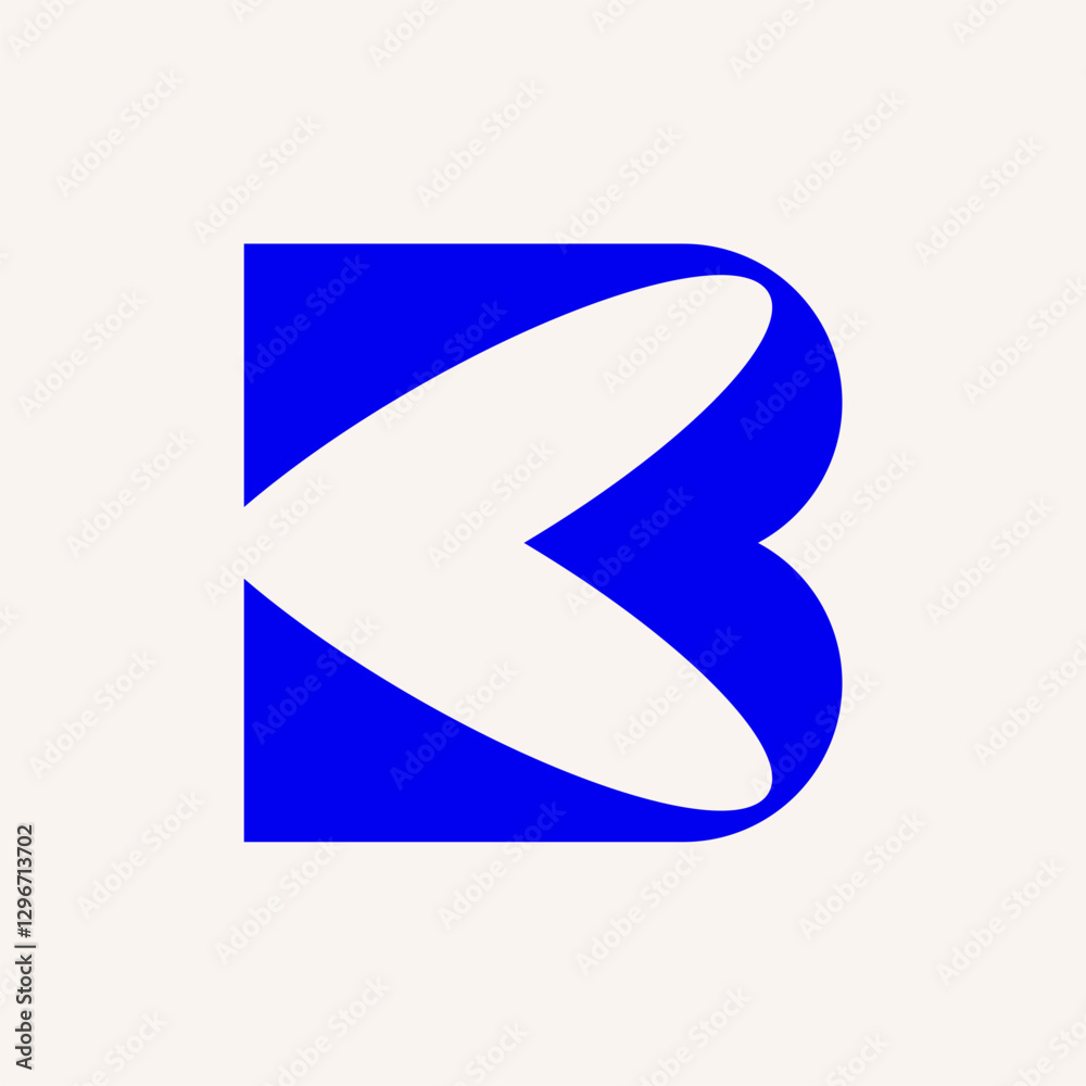 Letter B logo. Icon design. Template elements. Geometric abstract logos Letter B logo. Icon design. Template elements. Geometric abstract logos
